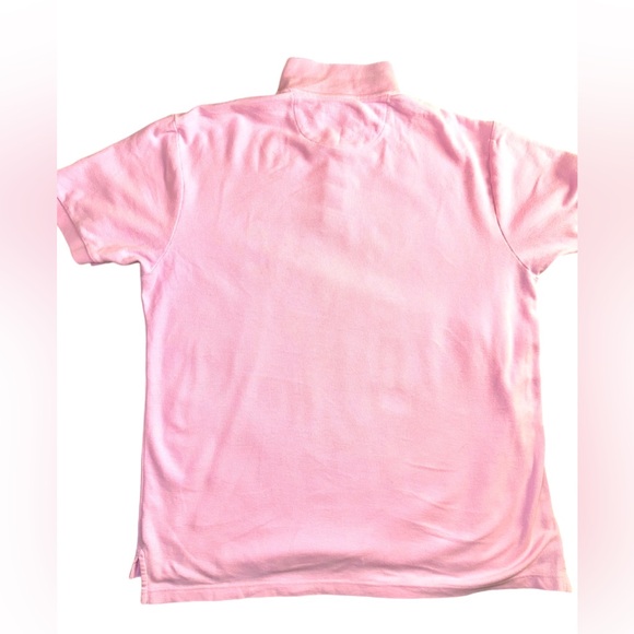 Chaps Light Pink Polo Short Sleeve Button Up Mens Shirt Large - Picture 12 of 15